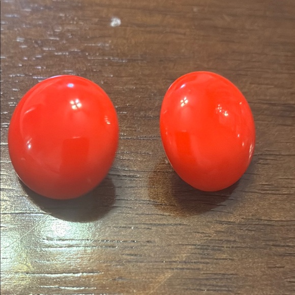 Jewelry - Bold Red Button Earrings
